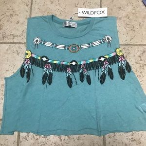 Wild fox Cropped Tank Top